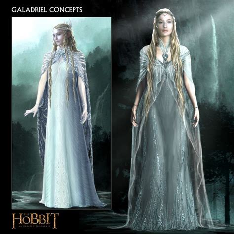 Galadriel Concept Art The Hobbit An Unexpected Journey Cate Blanchett Elf Dress
