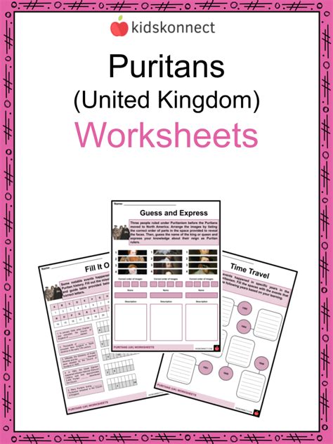 Puritans Facts And Worksheets For Kids History Emergence Beliefs