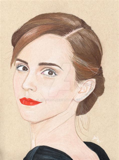 Emma Watson Colored Pencil Drawing By Julesrizz On Deviantart