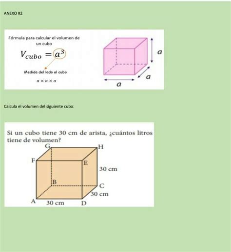 Observa El Siguiente Ejemplo Para Calcular El Volumen De Un Cubo Y