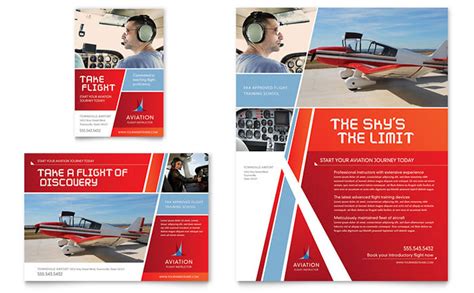Aviation Flight Instructor Flyer And Ad Template Word And Publisher