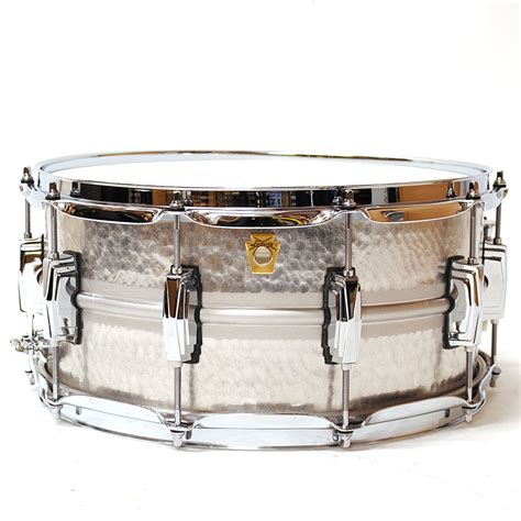 Ludwig Acrophonic La405k 14 X 65 Hammered Aluminium Snare Drum