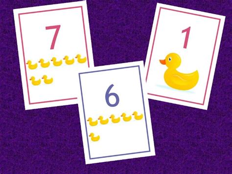 Little Ducks Number Cards 0 10 Eyfs Teaching Resources