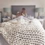 Woolacombe Super Chunky Hand Knitted Throw By Lauren Aston Designs