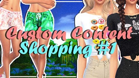 The Sims 4 Cc Shopping 1 Spring Edition Youtube