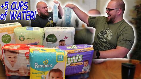 Diaper Absorbency Comparison Test Youtube