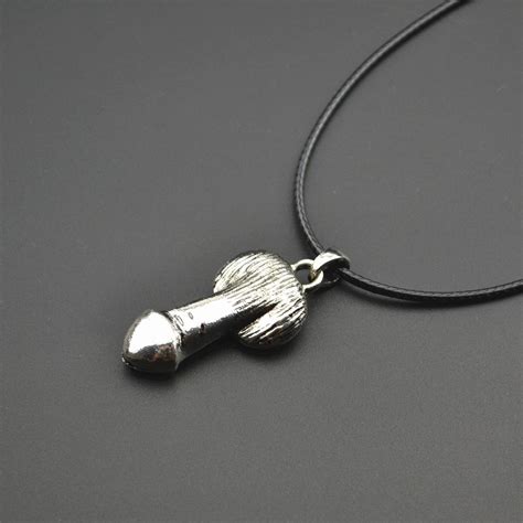 Wholesale Funny Ts Erotic Pendant Men Genital Jewelry Penis Erectable Silver Plated Penis