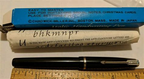 It produces writing instruments, stationery and jewelry, but is best known for its pens. ESTATE VINTAGE ITALIC HANDWRITING PEN CHADWICK-MILLER INC MADE IN JAPAN | Pen, Japan, Chadwick
