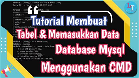 Cara Membuat Tabel Dan Memasukkan Data Pada Database MySQL Dengan Query