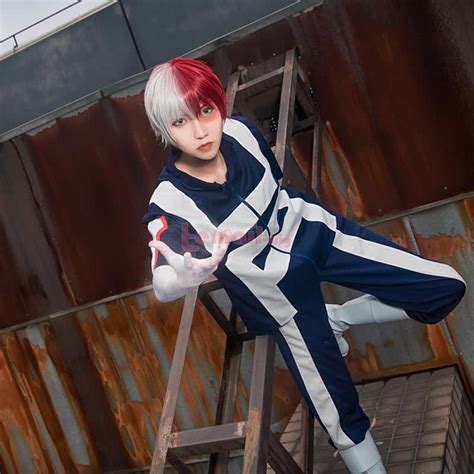 Mens Adult My Hero Academia Costume Todoroki Shoto Cosplay Halloween Ua Hot Sex Picture