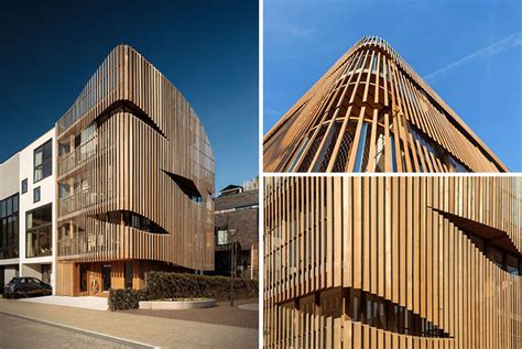 The ‘freebooter Building Has A Louvered Wood Facade Archi Work