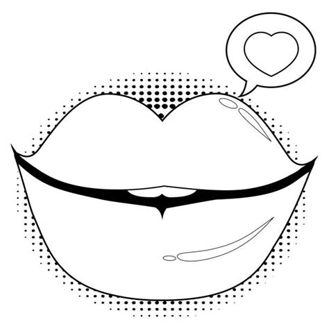 Black Lips Drawing Illustrations Royalty Free Vector Graphics And Clip