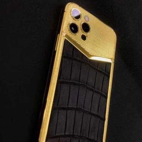 Luxury 24k Gold Plated Custom Housing For Iphone 12 Pro Pro Max
