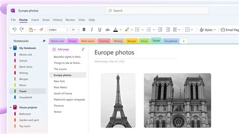 Onenote The Update Also Brings New Vertical Navigation To Windows