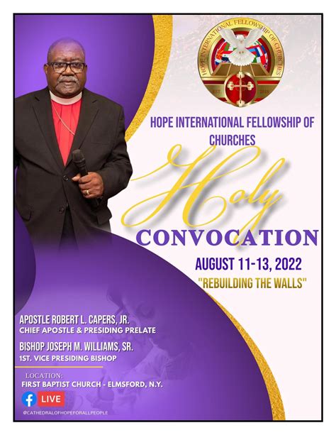 Hope International Fellowship Holy Convocation 2022 Program By Joseph