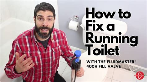 How To Fix A Running Toilet With Fluidmaster H Fill Valve From Home Repair Tutor Youtube