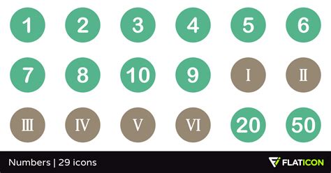 29 Free Vector Icons Of Numbers Designed By Roundicons Proyectos