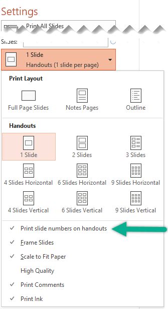 Slide handouts in powerpoint is a printed version of your slides which can be printed in 2, 3, 6 or 9 slides per page. Print your PowerPoint slides, handouts, or notes - Office ...