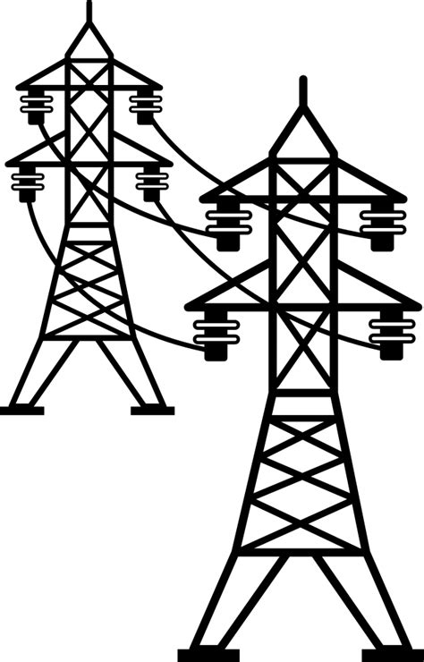 Power Line Connected Towers Svg Png Icon Free Download 19380