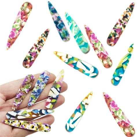 The minimum charm order is 100 and the cost comes out to a good company i found that makes affordable acrylic charms in small quantities is cutyourway.com. 10 pcs, Acrylic charms floral pattern, drop 54 mm, acrylic ...