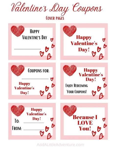 Free Printable Valentine Coupons For Kids And Adults