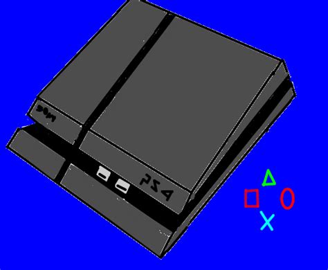 The playstation 4 (ps4) is a home video game console developed by sony computer entertainment. ps4 - Desenho de teteusfms - Gartic