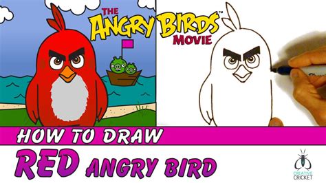 How To Draw Angry Birds Step By Step Red Bird Animated Drawing