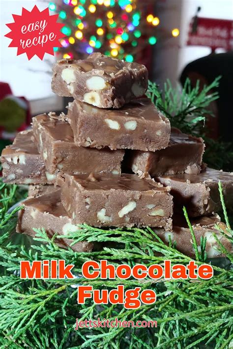 Milk Chocolate Fudge Easy Recipe Jetts Kitchen Recipe Milk