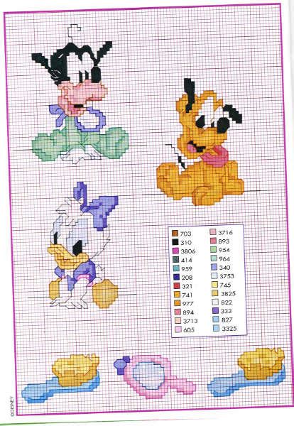 Check spelling or type a new query. Disney baby Goofy with a bib - free cross stitch patterns ...