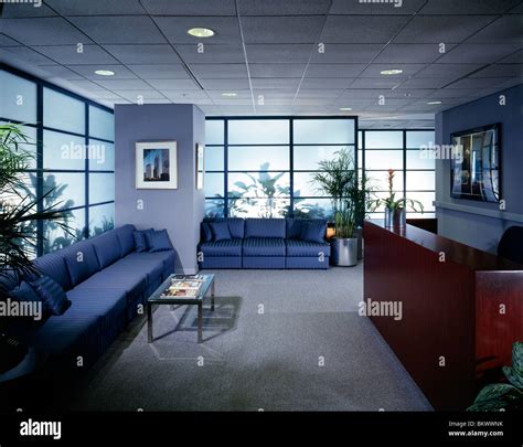 Reception Area In Corporate Office Building Stock Photo Royalty Free