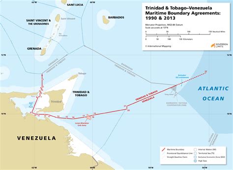 Trinidad And Tobagovenezuela Maritime Boundary Sovereign Limits