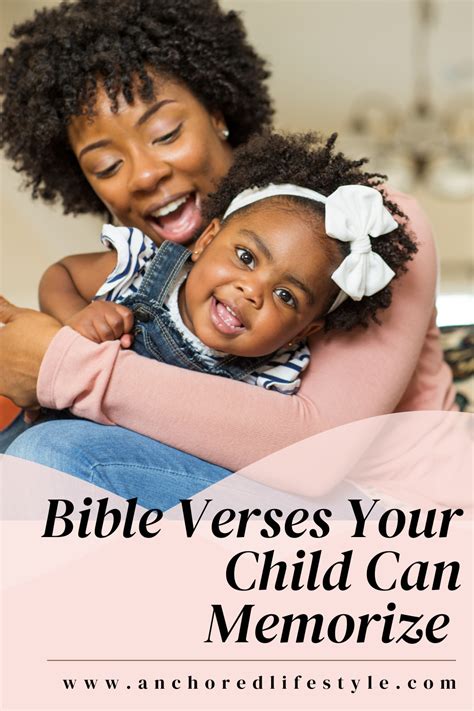 Easy Bible Verses For Kids And Toddlers To Memorize — Anchoredlifestyle