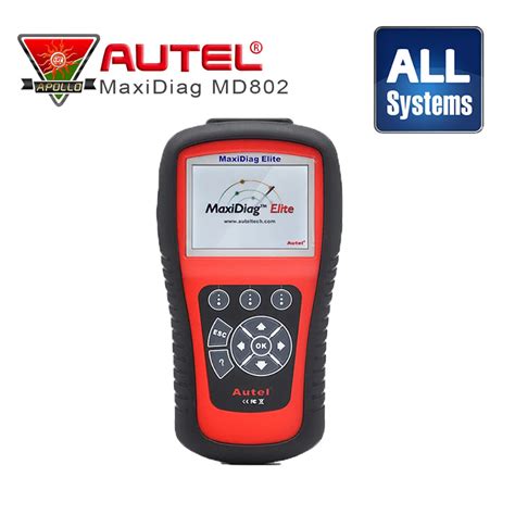 Autel Maxidiag Elite Md802 All Systems Ds Model Oil Service Reset Epb Data Stream Autel Md802