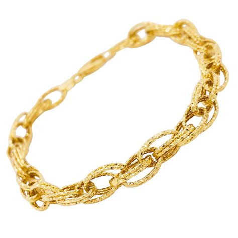 14 karat white gold braided ladies bracelet at 1stdibs