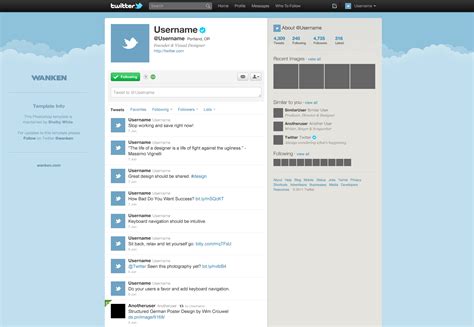 15 Twitter Psd Template Images Twitter Templates Free Twitter And