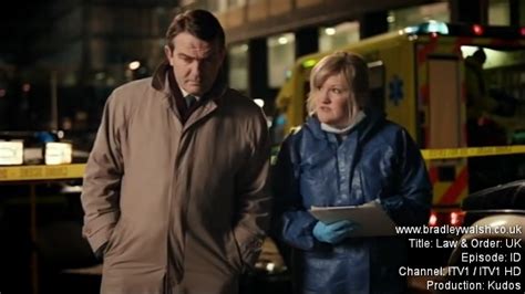 Tv drama that tells the stories of two separate yet equally important groups: Bradley Walsh :: Law & Order: UK - ID Series 4, Episode 3