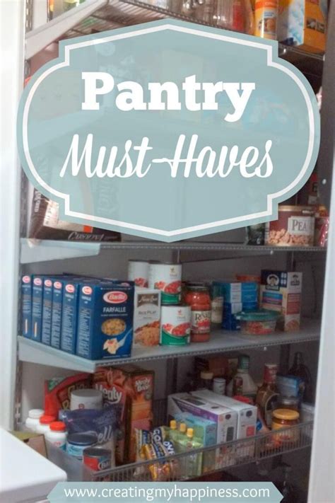 Pantry Must Haves With Images Food Pantry Stocking Pantry Pantry