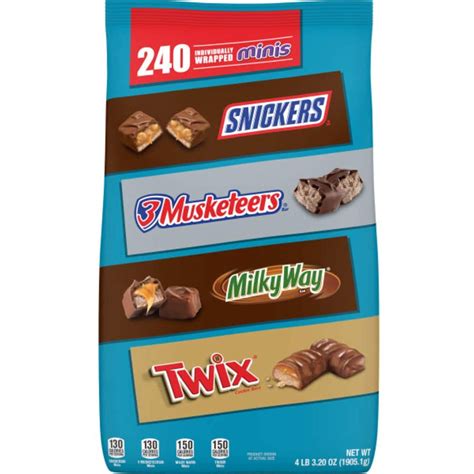 Snickers Twix 3 Musketeers And Milky Way Minis Size Easter Bulk