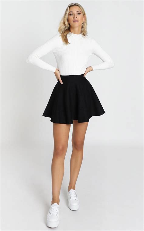 Real Deal Skirt In Black Showpo Moda De Ropa Ropa De Moda Tendencias Ropa