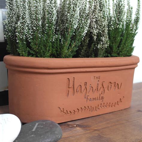 Treat yourself to a work of art. personalised terracotta planter by letterfest ...