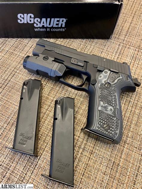 Armslist For Sale Sig Sauer Elite P226 Extreme Srt 3 Mags And Light