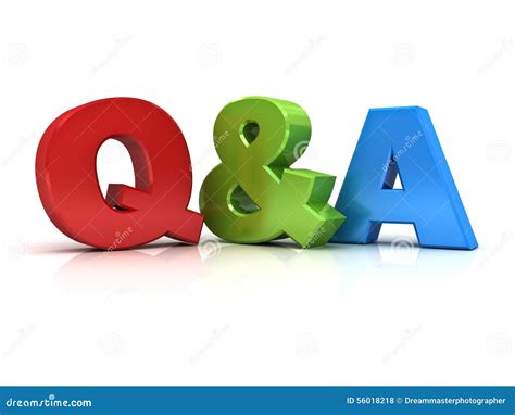 Questions And Answers Concept Q And A Word Stock Illustration Image