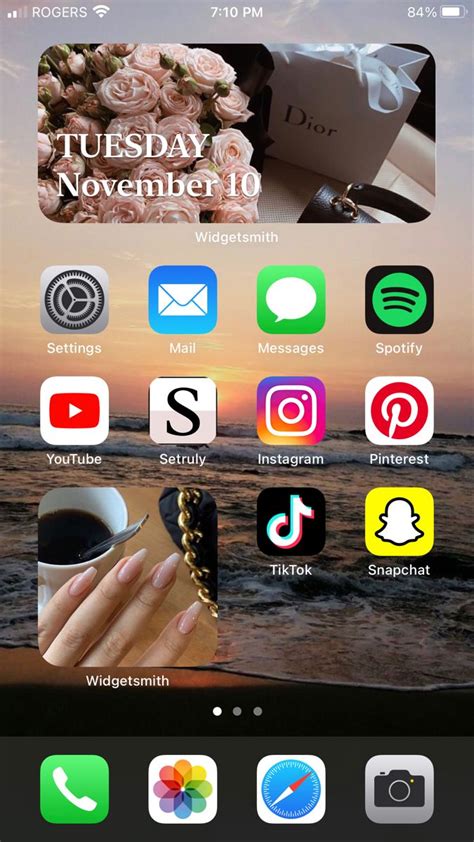 Ios 14 Home Screen Aesthetic And App Organization 💗 Whats On My Iphone
