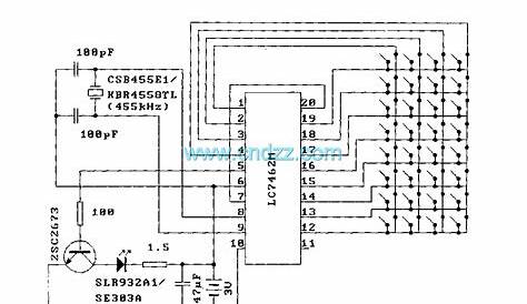 tv remote circuit diagram