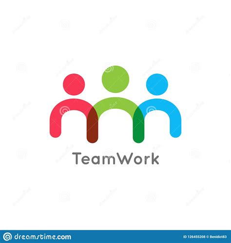 Teamwork Icon Business Concept On White Background Stock