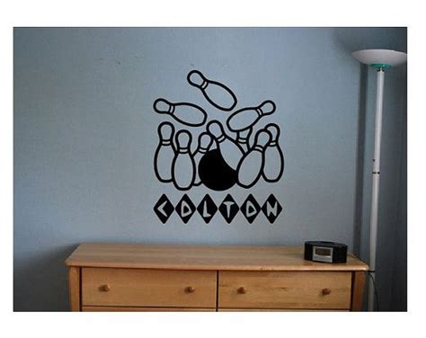 Bowling Vinyl Wall Decal Sticker Large Personalized Kids Etsy
