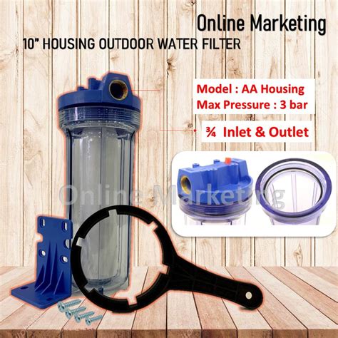 10 Housing Pp Water Filter 34 Max 3 Bar Or Max 8 Bar Or Ecotech