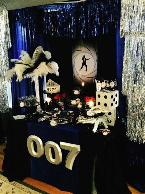 James Bond 007 Birthday Party Ideas Photo 19 Of 30 James Bond Party James Bond Theme