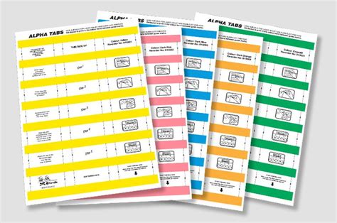 Tidy Files Numeric Or Alphabetical Labels 5 Sheets Per Pack Copy