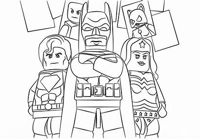Coloring Superhero Pages Lego